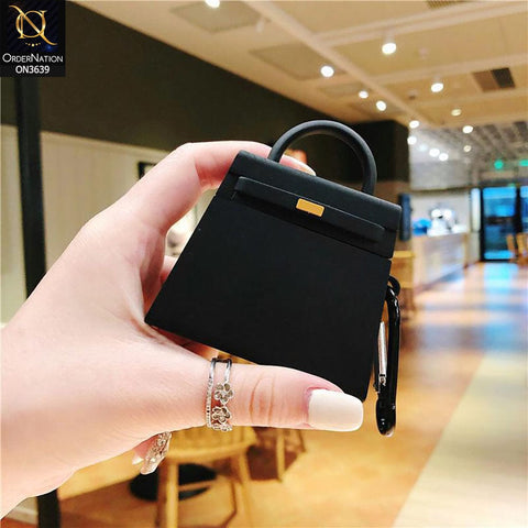 Apple Airpods 3rd Gen 2021 Cover - Balck - New Girlish Handbag Soft Silicone Airpods Case