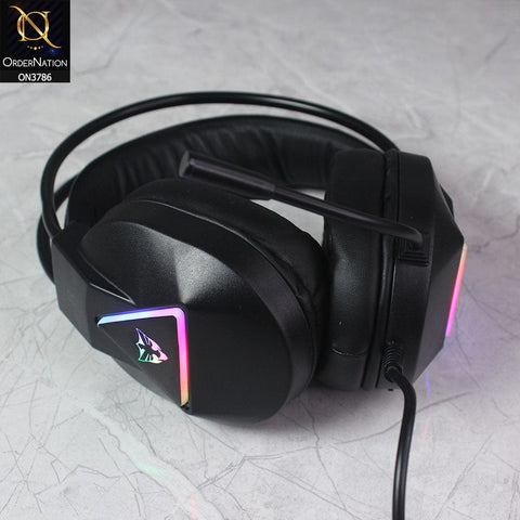 Black - E-Sport Gaming Headset with Microphone G-609 With Mic ( Not Wireless/Bluetooth )