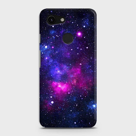 Google Pixel 3a Cover - Matte Finish - Dark Galaxy Stars Modern Printed Hard Case with Life Time Colors Guarantee