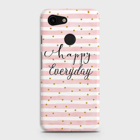 Google Pixel 3a Cover - Matte Finish - Trendy Happy Everyday Printed Hard Case with Life Time Colors Guarantee