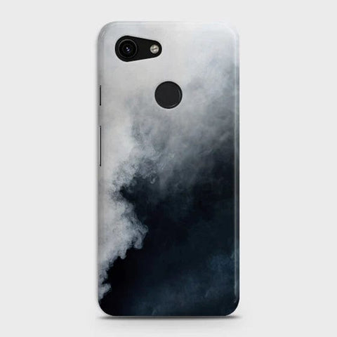 Google Pixel 3a Cover - Matte Finish - Trendy White Floor Marble Printed Hard Case with Life Time Colors Guarantee