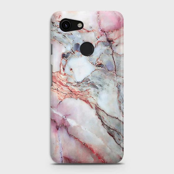 Google Pixel 3a Cover - Matte Finish - Violet Sky Marble Trendy Printed Hard Case with Life Time Colors Guarantee