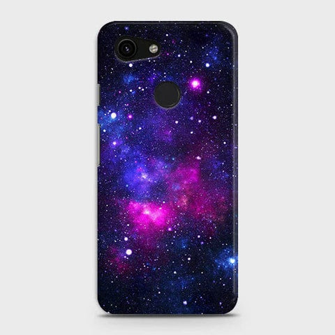 Google Pixel 3a XL Cover - Matte Finish - Dark Galaxy Stars Modern Printed Hard Case with Life Time Colors Guarantee