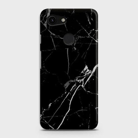 Google Pixel 3a XL Cover - Matte Finish - Black Modern Classic Marble Printed Hard Case with Life Time Colors Guarantee