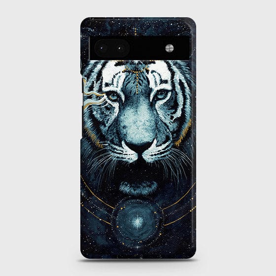 Google Pixel 6a Cover - Vintage Galaxy Tiger Printed Hard Case with Li ...