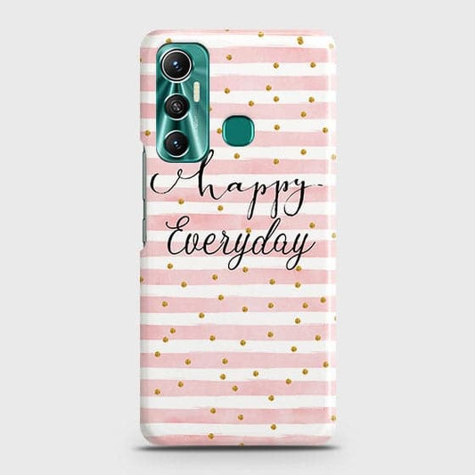 Infinix Hot 11 Cover - Trendy Happy Everyday Printed Hard Case with Life Time Colors Guarantee