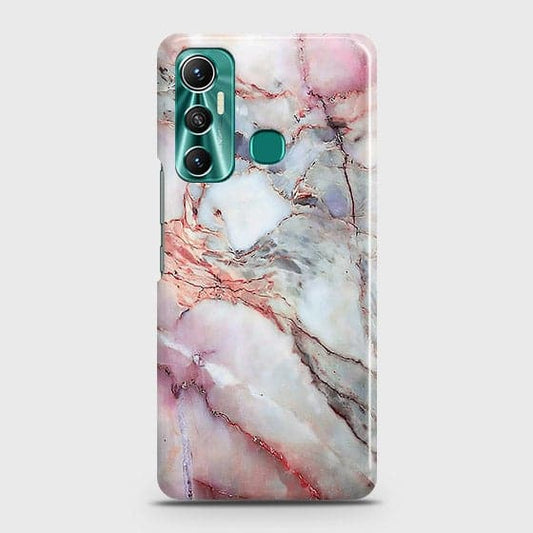 Infinix Hot 11 Cover - Violet Sky Marble Trendy Printed Hard Case with Life Time Colors Guarantee