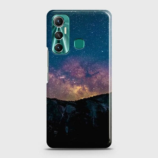 Infinix Hot 11 Cover - Matte Finish - Embrace Dark Galaxy  Trendy Printed Hard Case with Life Time Colors Guarantee