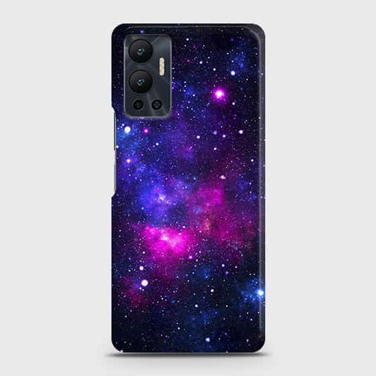 Infinix Hot 12 Cover - Dark Galaxy Stars Modern Printed Hard Case with Life Time Colors Guarantee