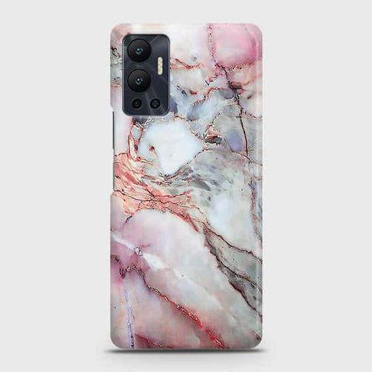 Infinix Hot 12 Cover - Violet Sky Marble Trendy Printed Hard Case with Life Time Colors Guarantee