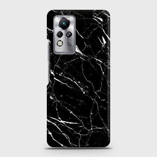 Infinix Note 11 Cover - Trendy Black Marble Printed Hard Case with Life Time Colors Guarantee