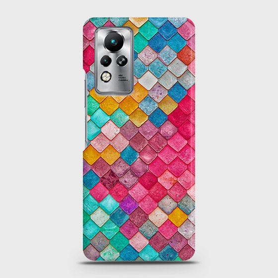 Infinix Note 11 Cover - Chic Colorful Mermaid Printed Hard Case with Life Time Colors Guarantee