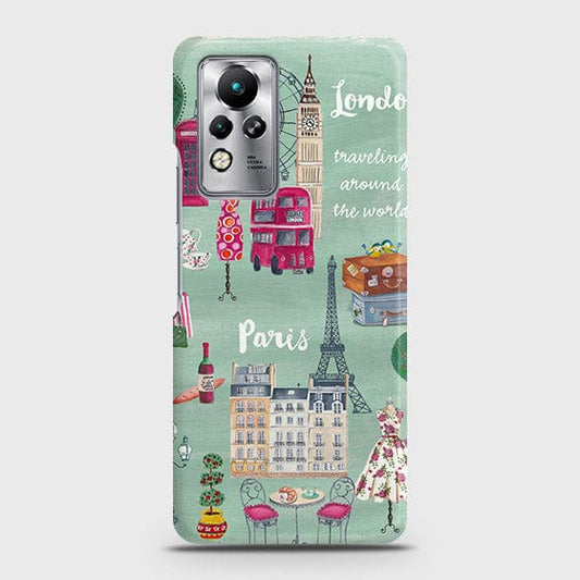 Infinix Note 11 Cover - London, Paris, New York ModernPrinted Hard Case with Life Time Colors Guarantee
