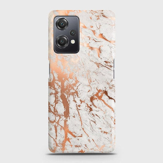 OnePlus Nord CE 2 Lite 5G  Cover - In Chic Rose Gold Chrome Style Printed Hard Case with Life Time Colors Guarantee