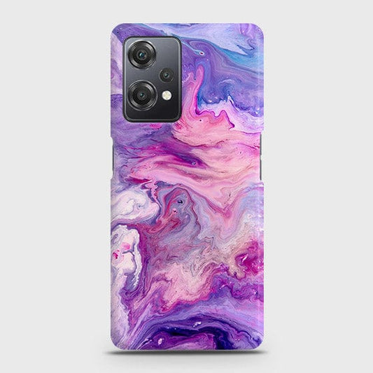 OnePlus Nord CE 2 Lite 5G  Cover - Chic Blue Liquid Marble Printed Hard Case with Life Time Colors Guarantee