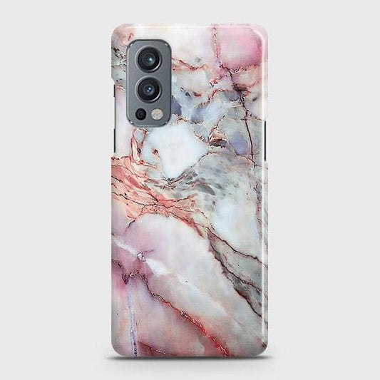 Oneplus Nord 2 Cover - Violet Sky Marble Trendy Printed Hard Case with Life Time Colors Guarantee