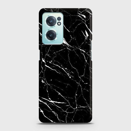 OnePlus Nord CE 2 5G Cover - Trendy Black Marble Printed Hard Case with Life Time Colors Guarantee
