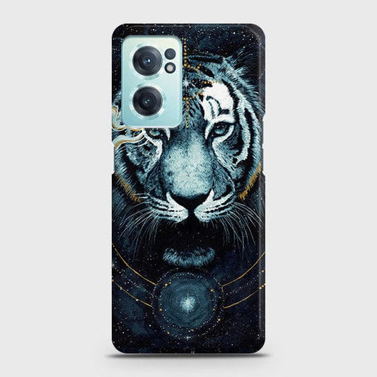 OnePlus Nord CE 2 5G Cover - Vintage Galaxy Tiger Printed Hard Case with Life Time Colors Guarantee