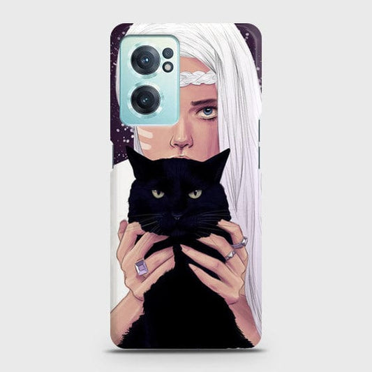 OnePlus Nord CE 2 5G Cover - Trendy Wild Black Cat Printed Hard Case with Life Time Colors Guarantee