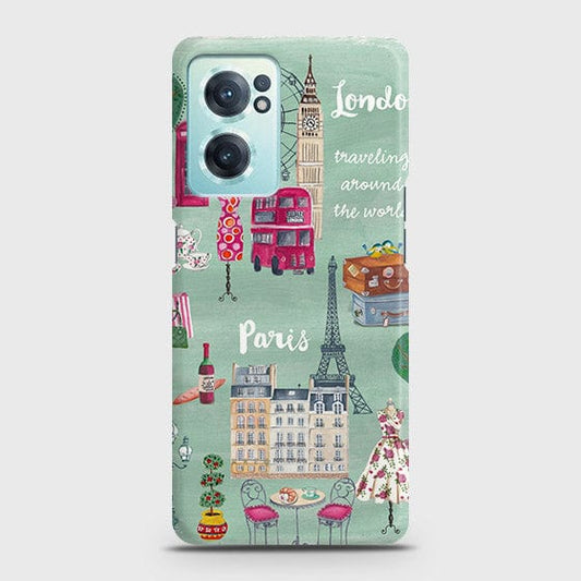 OnePlus Nord CE 2 5G Cover - London, Paris, New York ModernPrinted Hard Case with Life Time Colors Guarantee