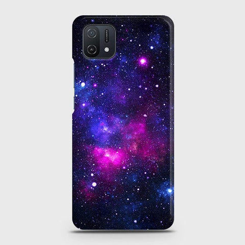 Oppo A16K Cover - Dark Galaxy Stars Modern Printed Hard Case with Life Time Colors Guarantee