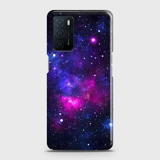 Oppo A16 Cover - Dark Galaxy Stars Modern Printed Hard Case with Life Time Colors Guarantee