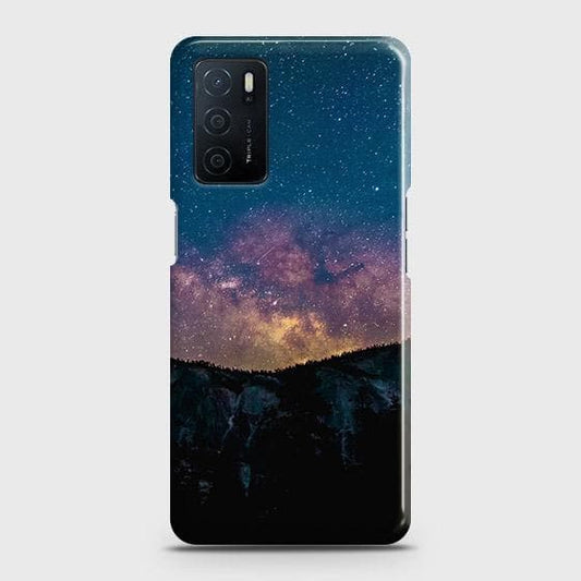 Oppo A16 Cover - Matte Finish - Embrace Dark Galaxy  Trendy Printed Hard Case with Life Time Colors Guarantee