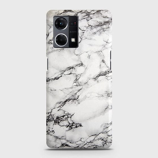 Oppo F21 Pro 4G Cover - Matte Finish - Trendy White Floor Marble Printed Hard Case with Life Time Colors Guarantee (Fast Delivery)