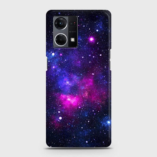 Oppo F21 Pro 4G Cover - Dark Galaxy Stars Modern Printed Hard Case with Life Time Colors Guarantee