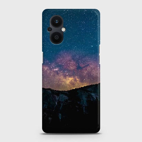 Oppo F21 Pro 5G Cover - Matte Finish - Embrace Dark Galaxy  Trendy Printed Hard Case with Life Time Colors Guarantee