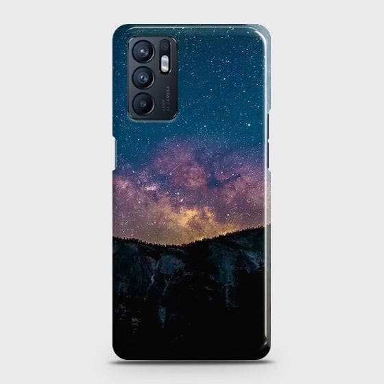 Oppo Reno 6 4G Cover - Matte Finish - Embrace Dark Galaxy  Trendy Printed Hard Case with Life Time Colors Guarantee (Fast Delivery)(U)