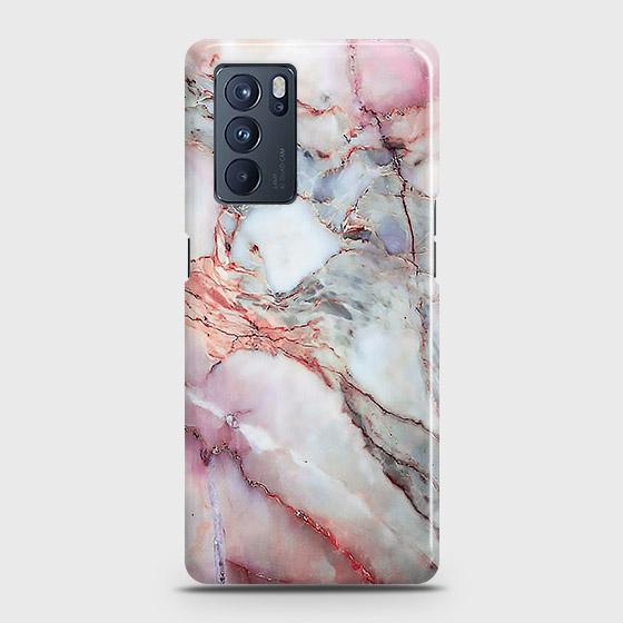 Oppo Reno 6 Pro 5G Cover - Violet Sky Marble Trendy Printed Hard Case with Life Time Colors Guarantee ( Fast Delivery )