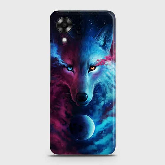 Oppo A17k Cover - Infinity Wolf Trendy Printed Hard Case with Life Time Colors Guarantee