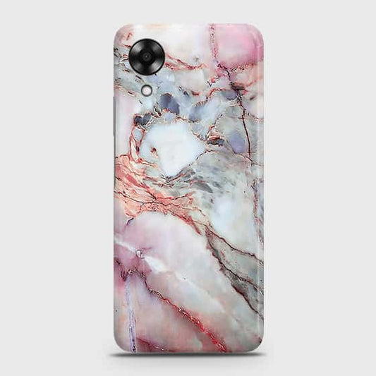 Oppo A17k Cover - Violet Sky Marble Trendy Printed Hard Case with Life Time Colors Guarantee