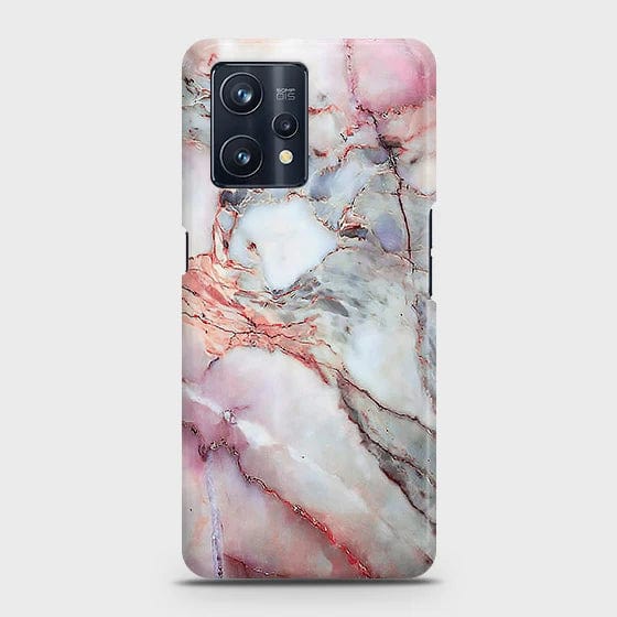 Realme 9 Pro Plus Cover - Matte Finish - Violet Sky Marble Trendy Printed Hard Case with Life Time Colors Guarantee