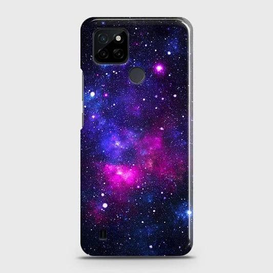 Realme C25Y Cover - Dark Galaxy Stars Modern Printed Hard Case with Life Time Colors Guarantee
