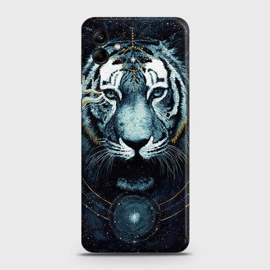 Samsung Galaxy A04 Cover - Vintage Galaxy Tiger Printed Hard Case with Life Time Colors Guarantee