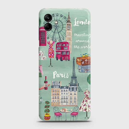 Samsung Galaxy A04 Cover - London, Paris, New York ModernPrinted Hard Case with Life Time Colors Guarantee
