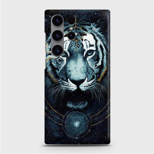 Samsung Galaxy S23 Ultra 5G Cover - Vintage Galaxy Tiger Printed Hard Case with Life Time Colors Guarantee