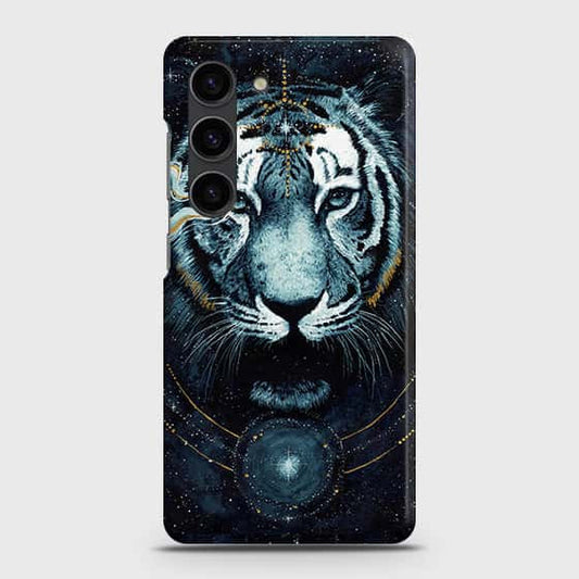 Samsung Galaxy S23 Plus 5G Cover - Vintage Galaxy Tiger Printed Hard Case with Life Time Colors Guarantee