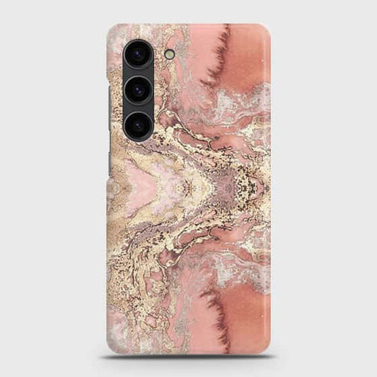 Samsung Galaxy S23 Plus 5G Cover - Trendy Chic Rose Gold Marble Printed Hard Case with Life Time Colors Guarantee
