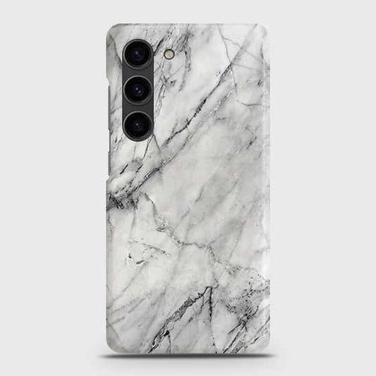 Samsung Galaxy S23 Plus 5G Cover - Trendy White Marble Printed Hard Case with Life Time Colors Guarantee