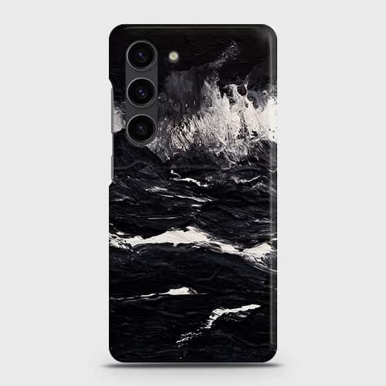 Samsung Galaxy S23 Plus 5G Cover - Black Ocean Marble Trendy Printed Hard Case with Life Time Colors Guarantee