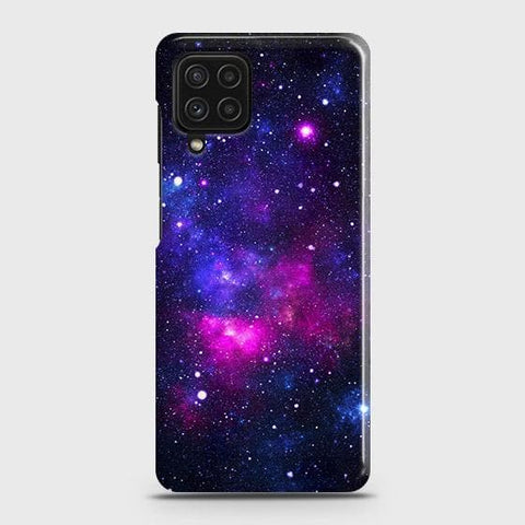 Samsung Galaxy A22 4G Cover - Dark Galaxy Stars Modern Printed Hard Case with Life Time Colors Guarantee (Fast Delivery) (A)