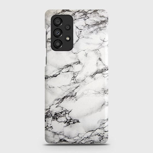 Samsung Galaxy A33 5G Cover - Matte Finish - Trendy White Floor Marble Printed Hard Case with Life Time Colors Guarantee