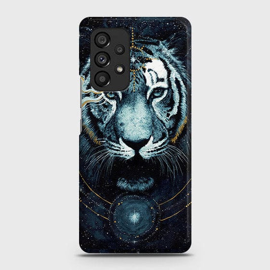 Samsung Galaxy A53 5G Cover - Vintage Galaxy Tiger Printed Hard Case with Life Time Colors Guarantee