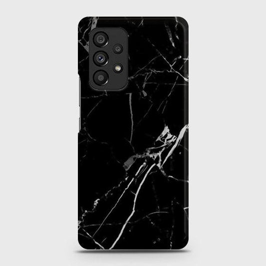 Samsung Galaxy A53 5G Cover - Black Modern Classic Marble Printed Hard Case with Life Time Colors Guarantee