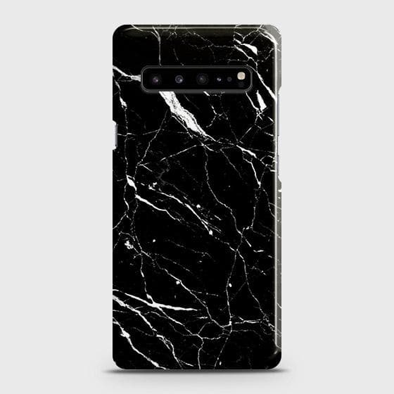 Samsung Galaxy S10 5G Cover - Trendy Black Marble Printed Hard Case with Life Time Colors Guarantee ( Fast Delivery )