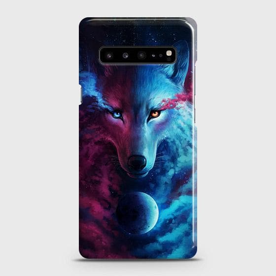 Samsung Galaxy S10 5G Cover - Infinity Wolf Trendy Printed Hard Case with Life Time Colors Guarantee ( Fast Delivery )