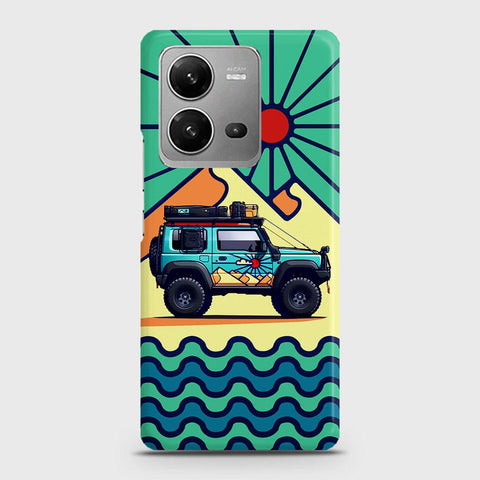 Vivo V25e Cover - Adventure Series - Matte Finish - Snap On Hard Case with LifeTime Colors Guarantee